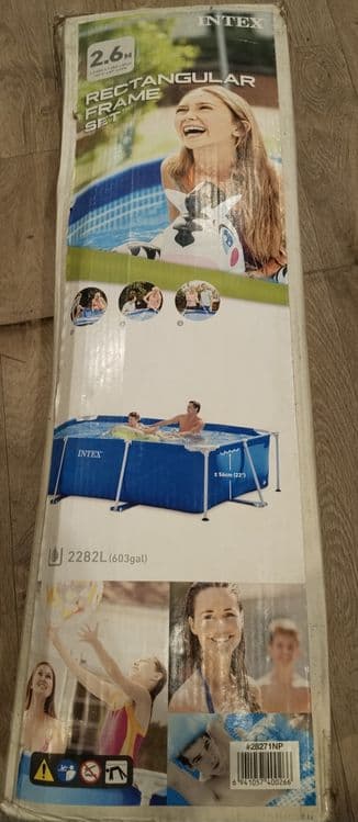 Продаю intex б.у бассейн+фильтр 2.60/1.60/65