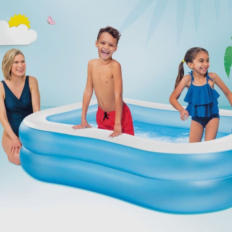 INTEX детский надувной бассейн 203×152 basseyn bolalar baseyni — 4
