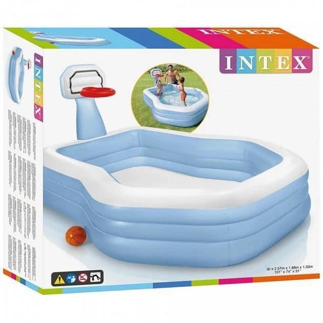 INTEX детский надувной бассейн 257×188 basseyn bolalar baseyni — 2
