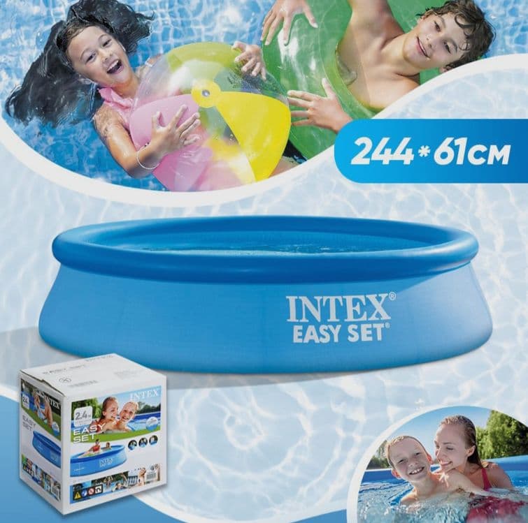 INTEX надувной бассейн BASEYN бассейн 244×62 basseyn baseyin karkasniy — 2