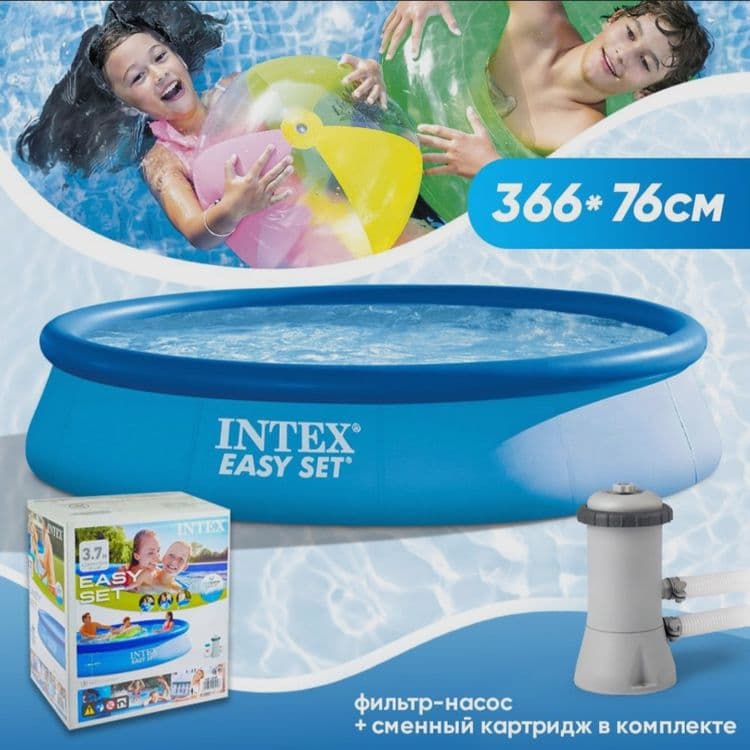 INTEX 366×76 надувной бассейн BASEYN бассейн basseyn baseyin — 2