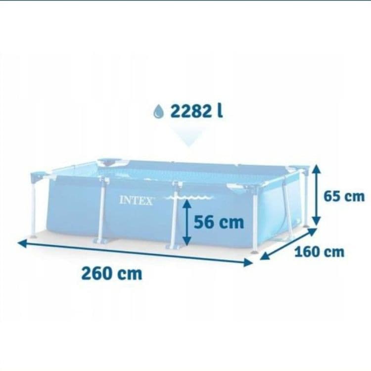 INTEX 260×160×65 каркасный басейн ОРИГИНАЛ — 2