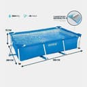 Стойка бассейн BESTWAY 3×2×75 каркасный бассейн basseyn stoyka basseyn
