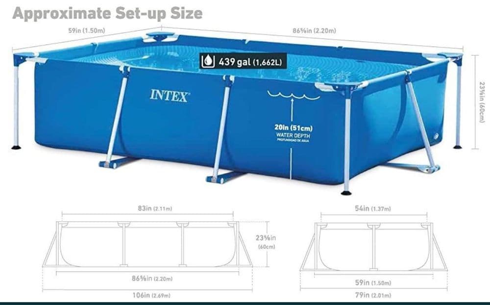 Aksiya Каркасный бассейн Intex 300x200x75 sm — 5