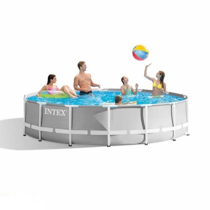 Intex бассейн 3.05х76 каркасный серий цветь 3 слой — 1