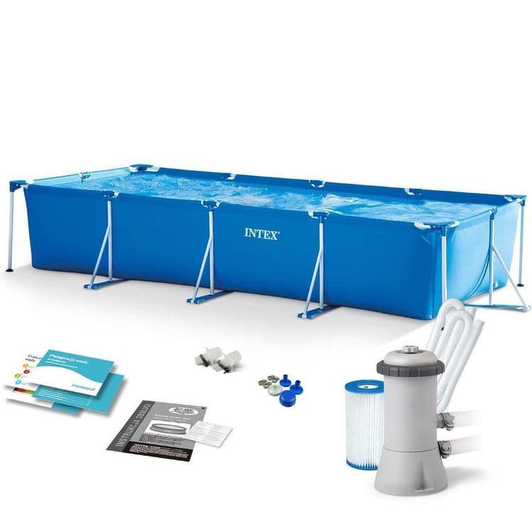Каркасный бассейн INTEX 300×200×75 basseyn basein baseyn — 1