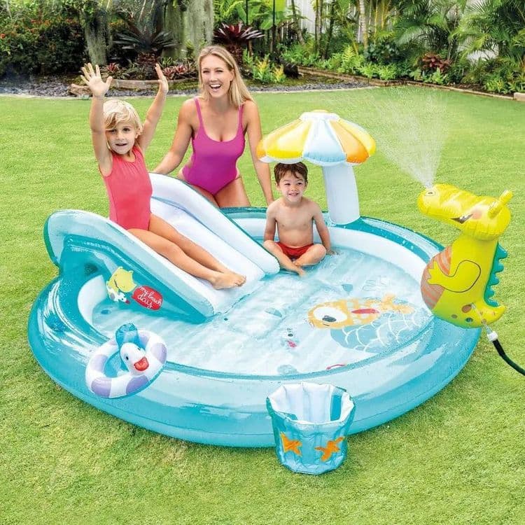 INTEX детский надувной бассейн 201×170 basseyn bolalar baseyni — 6