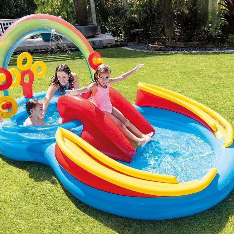 INTEX детский надувной бассейн 201×170 basseyn bolalar baseyni — 9