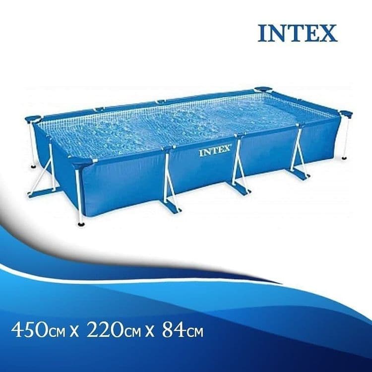 Каркасный прямоугольный бассейн 450×220×84 INTEX ORIGINAL basseyn — 2