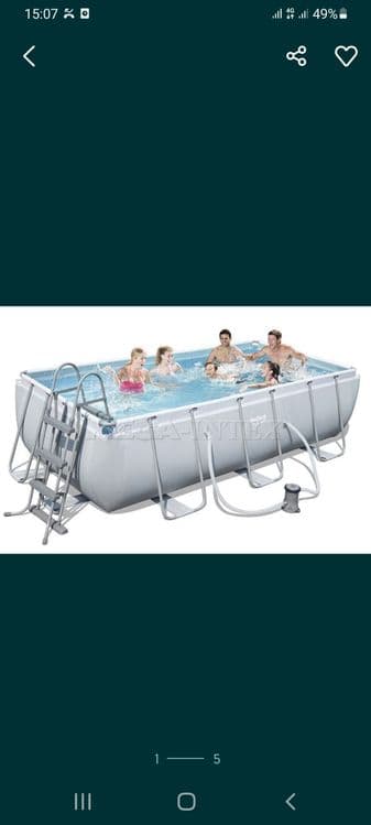 Intex bestway 4x2x1 каркасный бассейн комплект — 3