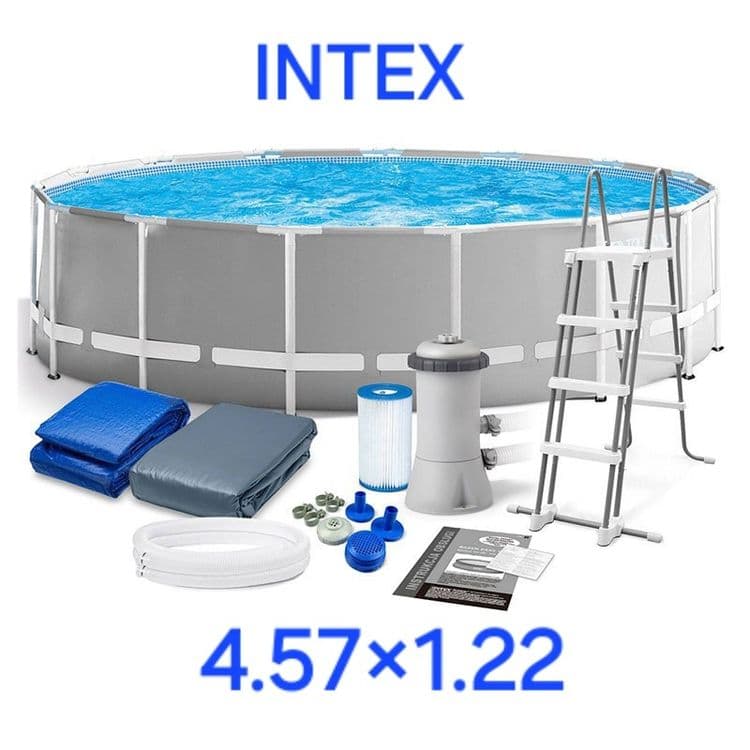 Каркасний бассейн INTEX | bassen | basseyin | basen | 4.57×1.22 — 1