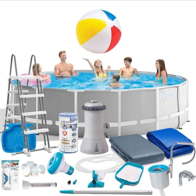 INTEX каркасный бассейн 457×122 stoyka basseyn стойка бассейн baseyin — 2