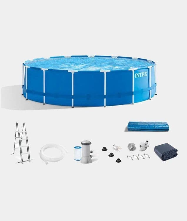 Каркасный бассейн 457×122 INTEX стойка бассейн stoyka basseyn baseyin — 2