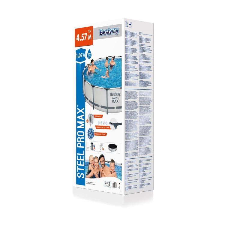 Каркасный бассейн INTEX BESTWAY 457×107 стойка бассейн stoyka basseyn — 3