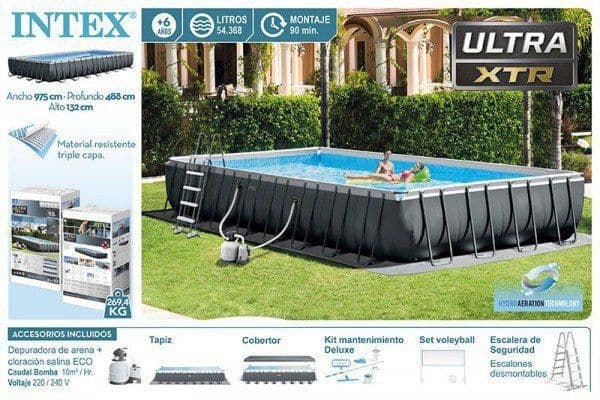 Intex 732x3.66x132см каркасный бассейн Ultra xtr fram+ даставка — 2