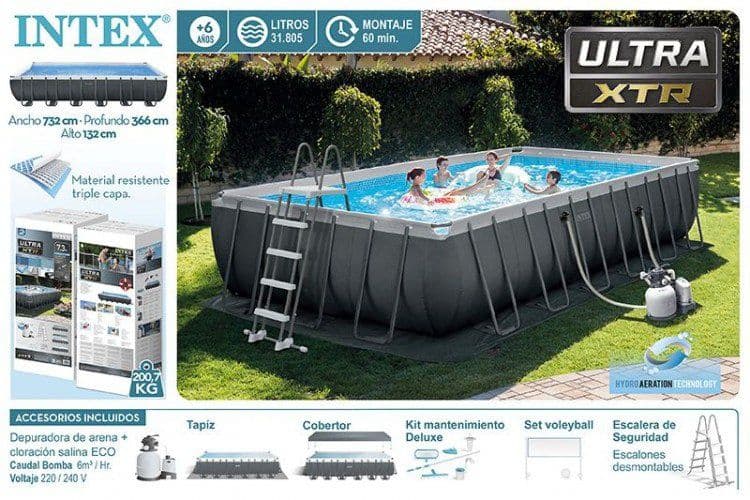 Intex 732x366x132 каркасный бассейн — 1