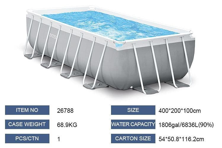 INTEX каркасный бассейн 400×200 стойка бассейн basseyn stoyka baseyn — 7