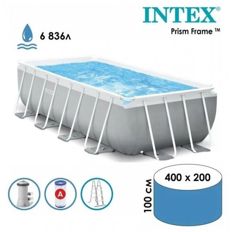 Бассейн Intex 400×200×100 cm Basseyn Intex — 3