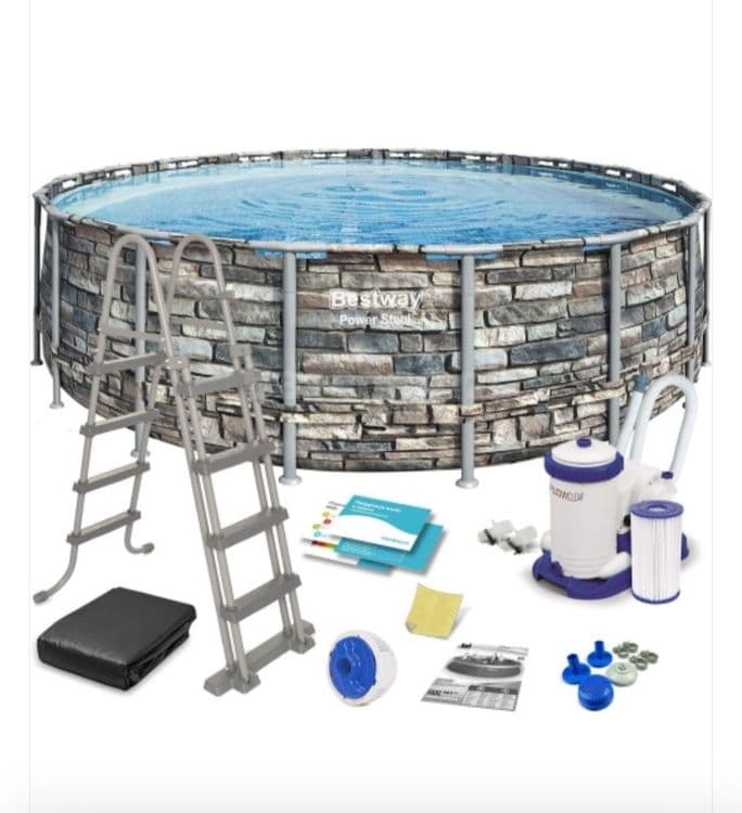 Каркасный бассейн INTEX BESTWAY 610×132 стойка бассейн stoyka basseyn — 4