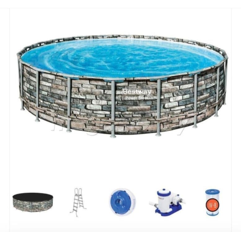 Каркасный бассейн INTEX BESTWAY 610×132 стойка бассейн stoyka basseyn — 5