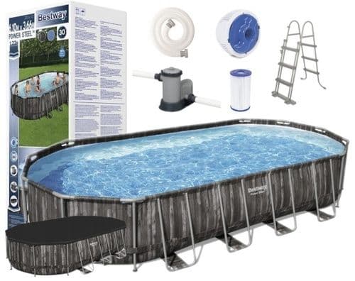 Каркасный бассейн INTEX BESTWAY 610×366×122 стойка бассейн basseyn — 2