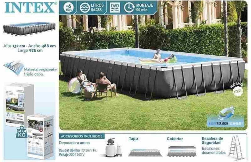 Каркасный бассейн Intex Ultra Frame 732x366x132 см — 5