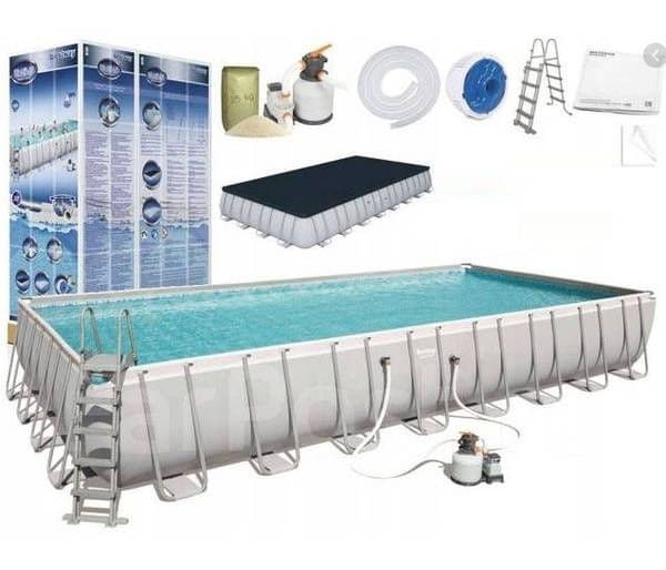 Каркасный бассейн INTEX BESTWAY 956×488×132 стойка бассейн basseyn — 1