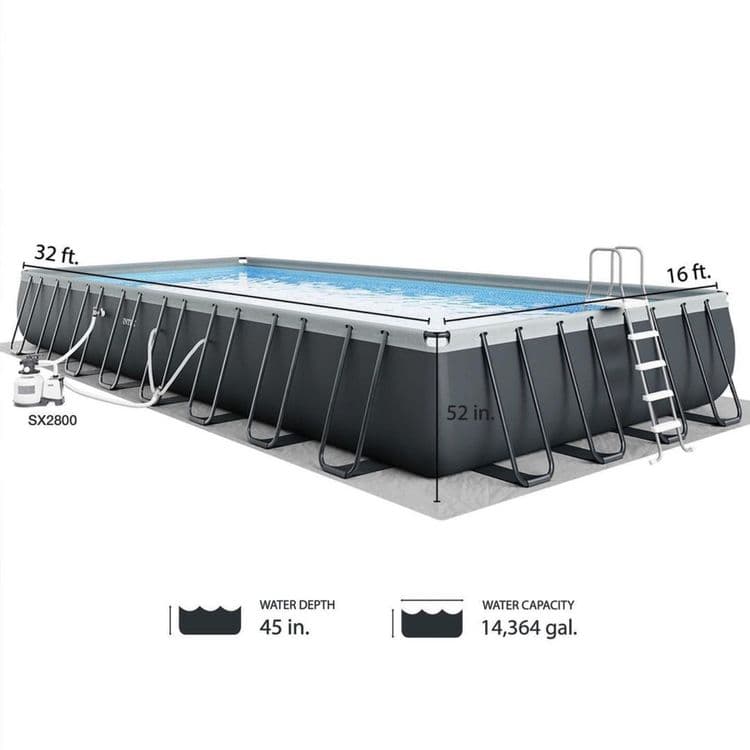 Каркасный бассейн INTEX 1000x500x132 Karkasniy basseyn baseyin Hovuz — 4