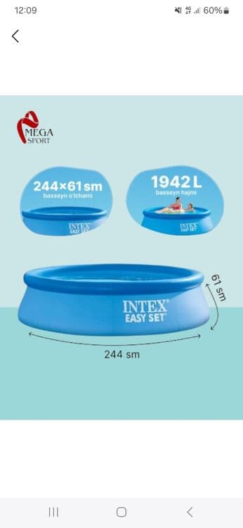 Intex Basseynlar barcha razmerlarda mavjud — 3