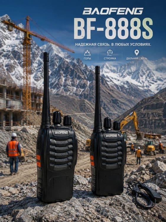 Рация BAOFENG BF-888S профессиональная портативная рация — 1