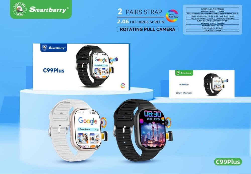 Smartbarry C95, C96, C99,C99 Plus, Android Sim kartali soat,Смарт часы — 9