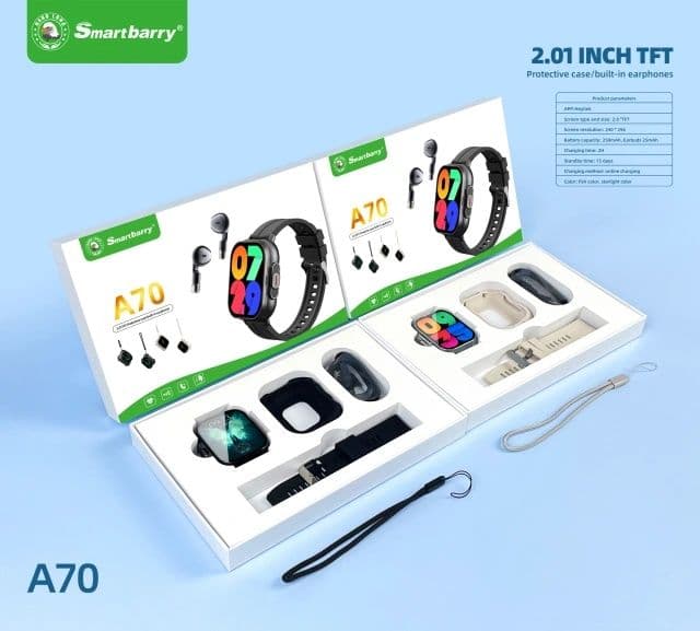 Smartbarry A70, A80, Airports Smart watch, Умные часы с наушниками — 13