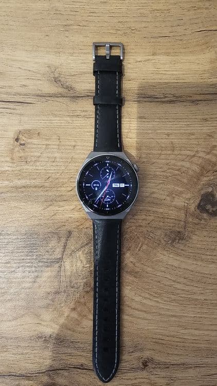 Huawei gt 3pro на дорогом кожаном ремешке — 2