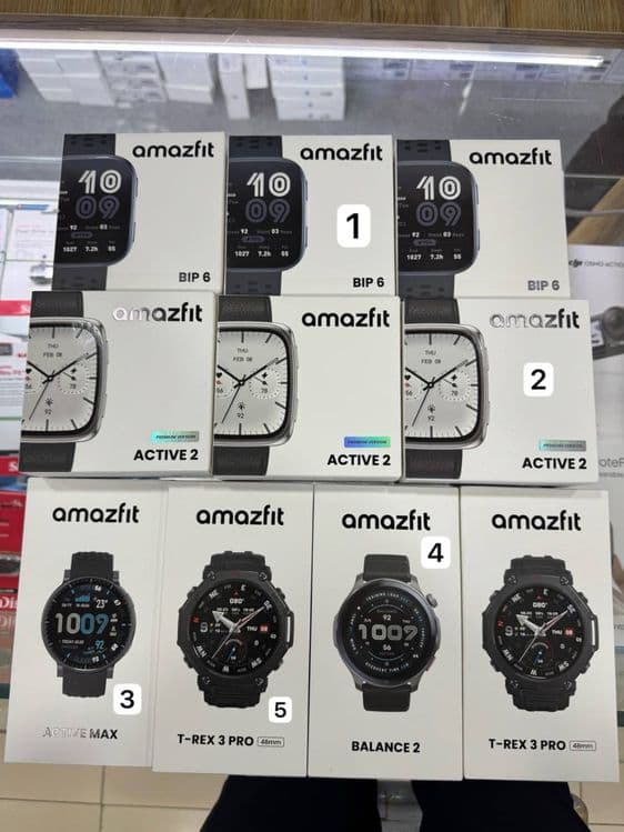 Amazfit bip6. Amazfit active/active max. Amazfit balance. T-rex 3 pro — 2