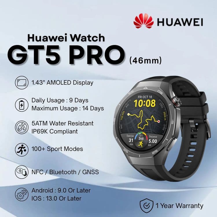 Huawei Watch GT 5 Pro 46mm • Часы • — 1