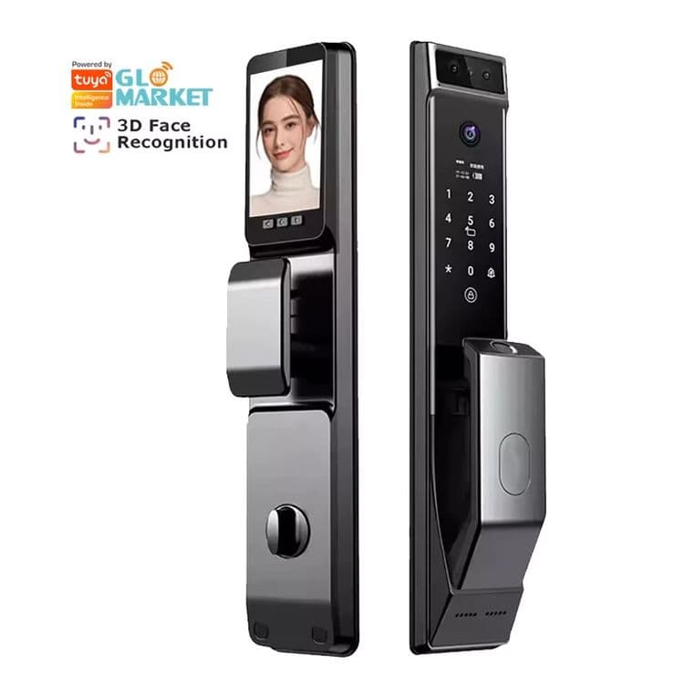 * TUYA smart lock электронный умный замок с Face iD отпечатком пальца — 1