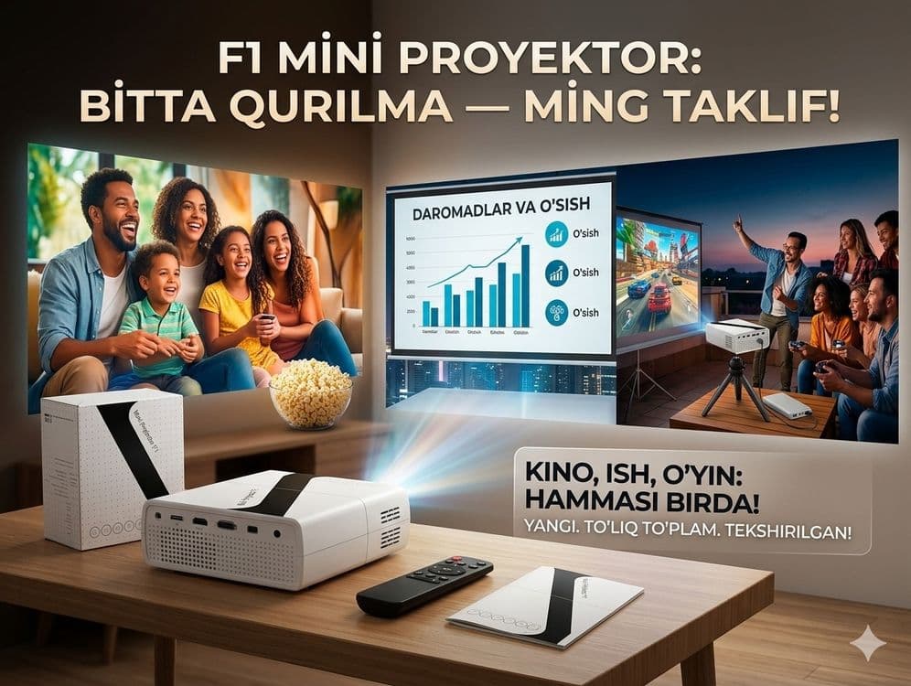 Mini Proyektor F1 (HD) — 1