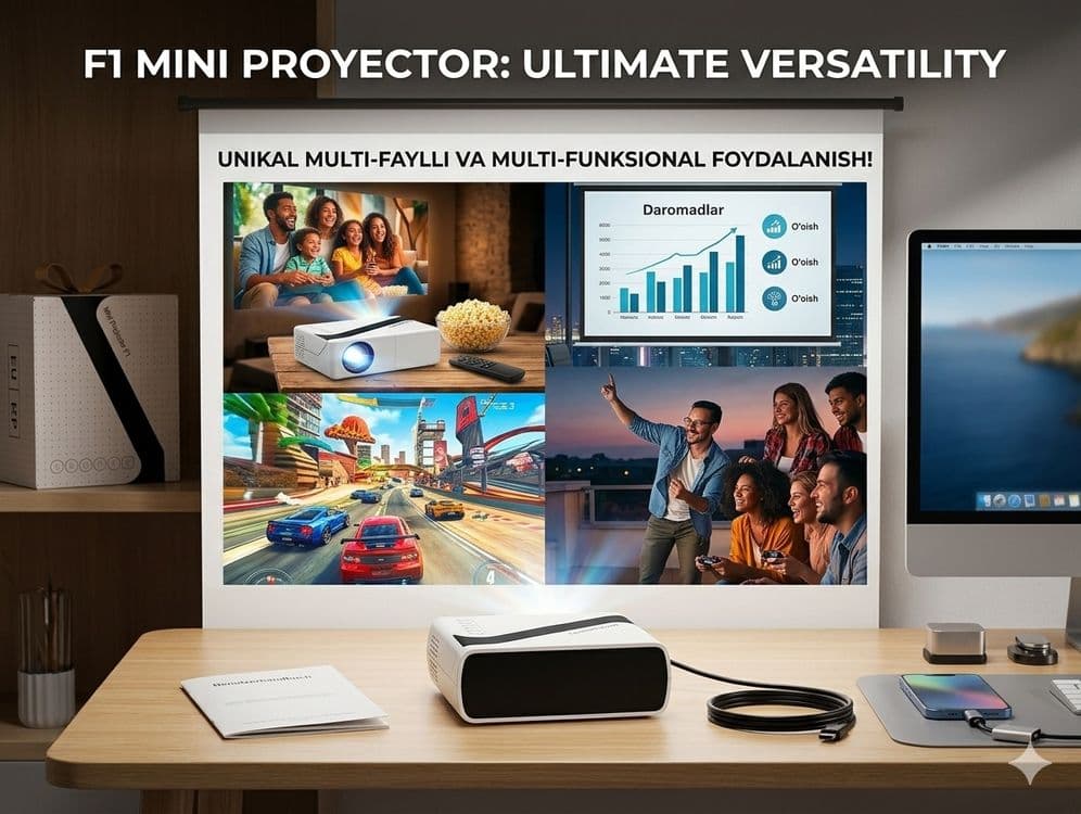 Mini Proyektor F1 (HD) — 3