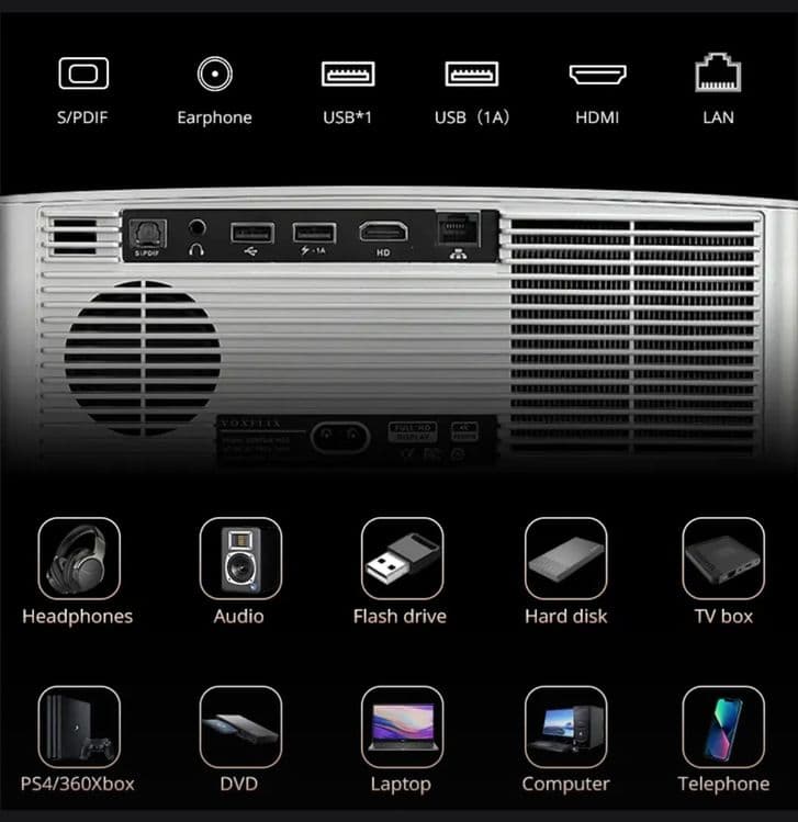 Проектор Voxflix M25 Android tv — 2