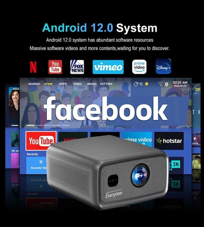 Проектор Everycom Cubelite max smart ТОП — 3