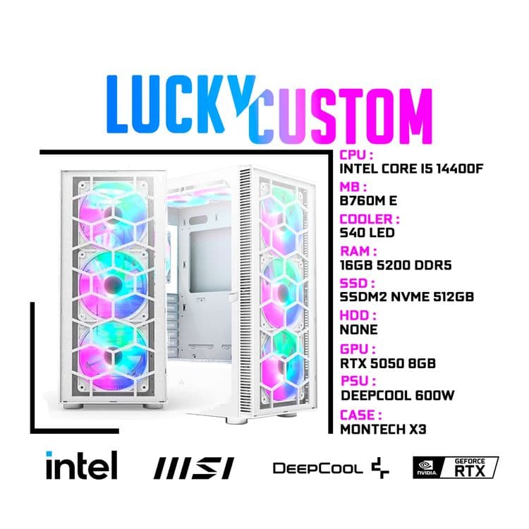 [14 Gen] MSI B760 i5 14400F DDR5 16Gb RTX5050 8Gb — 2