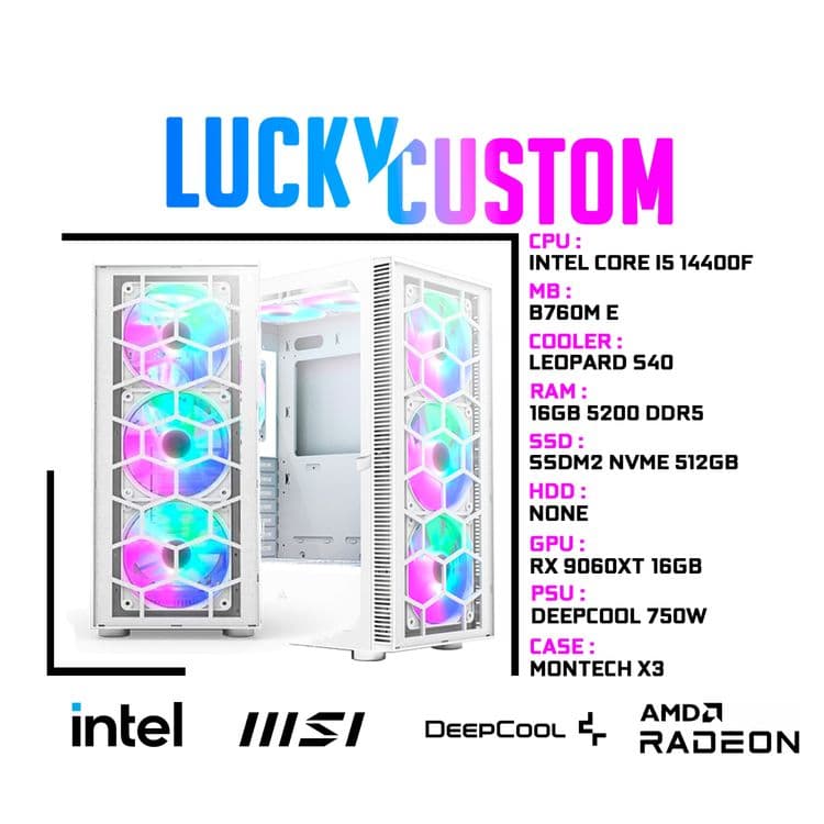 [НОВЫЕ] MSI B760M i5 14400F DDR5 16Gb RX9600XT 16Gb — 1