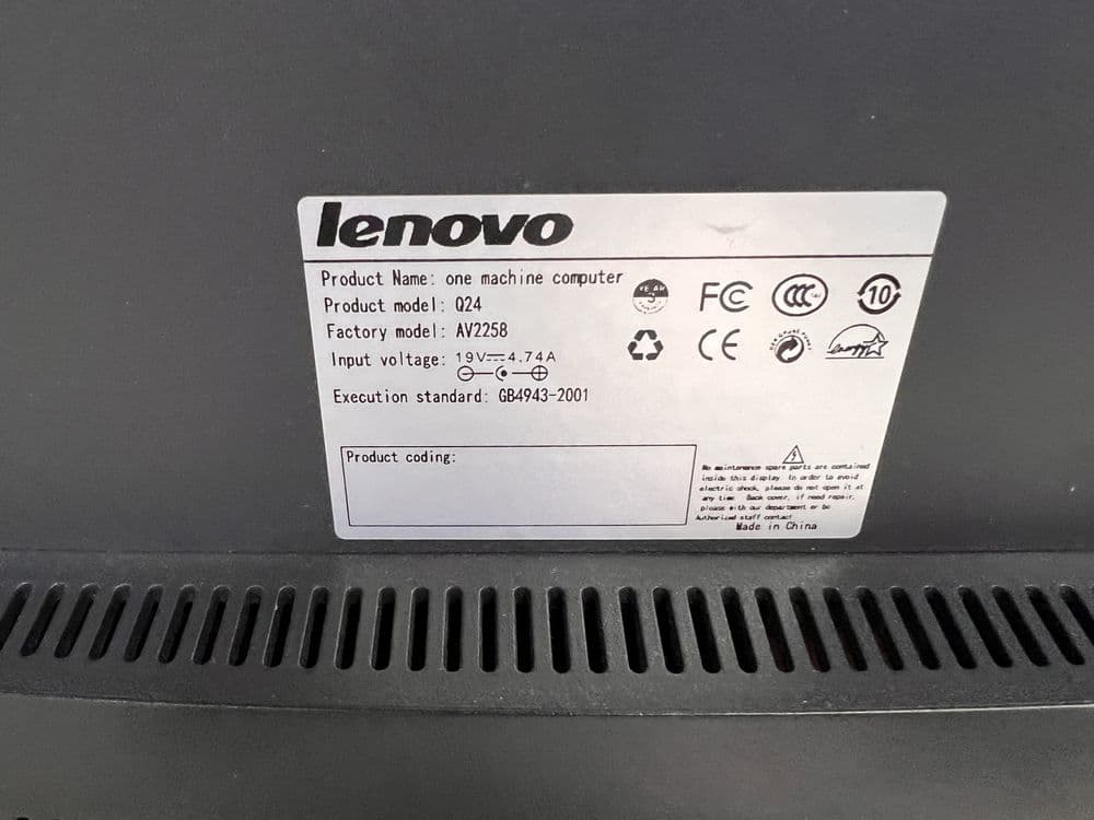 Lenovo monoblock — 2