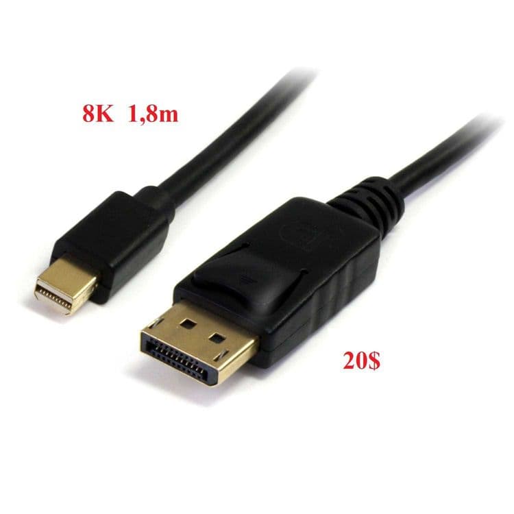 Кабель - адаптер  mini DP to DP 16K — 4