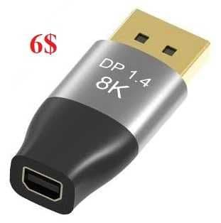 Кабель - адаптер  mini DP to DP 16K — 5