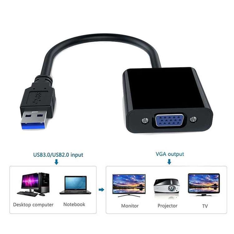 USB 3.0 to VGA/HDMI конвертер (видео адаптер) — 9