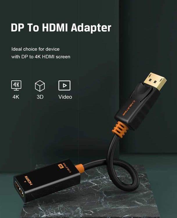 Адаптер DP to HDMI 4K 2160p 60Гц — 4