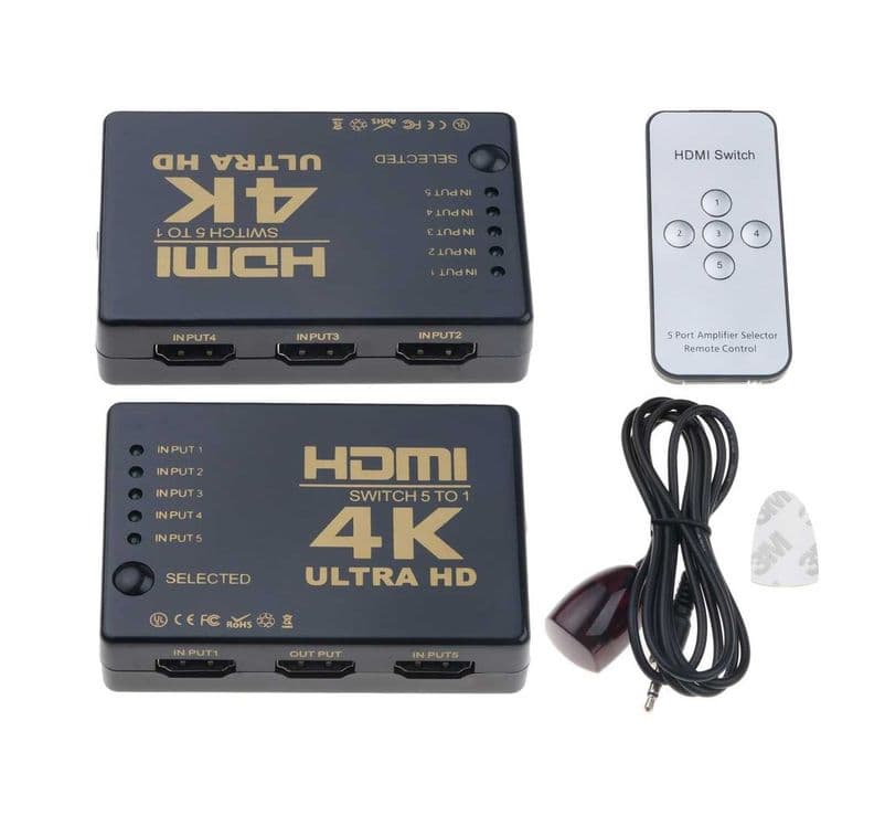 HDMI 5 to 1 Splitter + пульт — 1