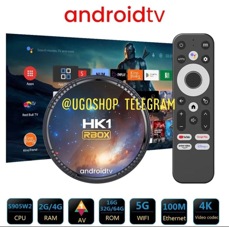 Android TV бокс HK RBOX W2T 4/32 — 1