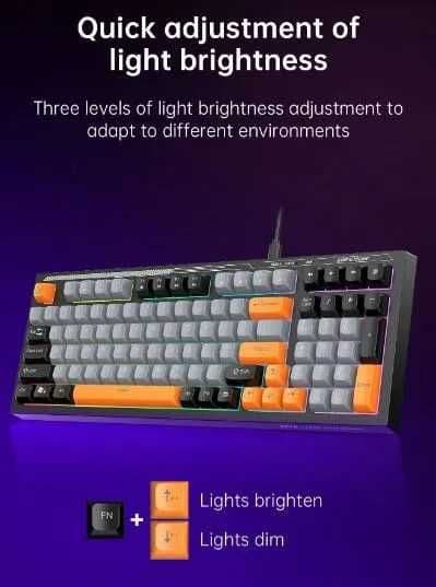 VK98 Проводная игровая клавиатура с RGB-подсветкой — 3